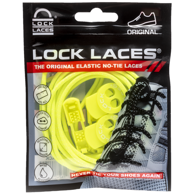 Lock laces (neon yellow)