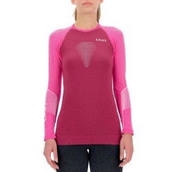 Marathon ow shirt long W (red plum/grey/magenta)